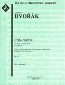 Concerto For Piano In G Minor, Op. 33/B. 63 (Critical Edition) / Ed. by Otakar Sourek.