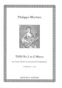 Trio No. 3 In C Minor : Con Liuto, Flauto Traversiere Et Fondamento.