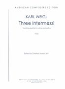 Three Intermezzi : For String Quintet Or String Orchestra (1941) / edited by Christian Starke.