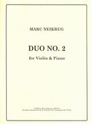 Duo No. 2 : For Violin and Piano.