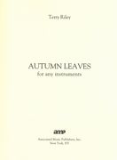 Autumn Leaves : For Any Instruments (1965, Rev. 2010).