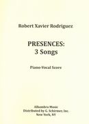Presences : 3 Songs For Soprano and Piano (1973).