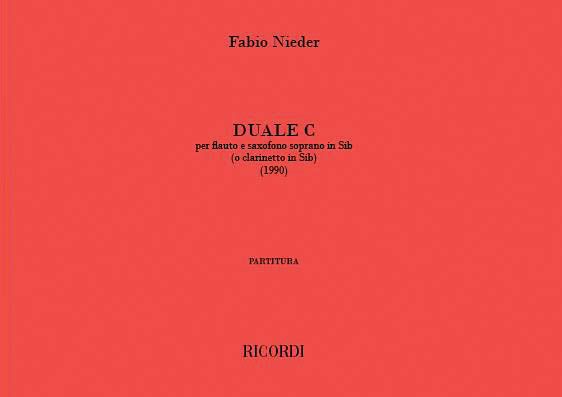 Duale C : Per Flauto E Saxofono Soprano (O Clarinetto) (1990).