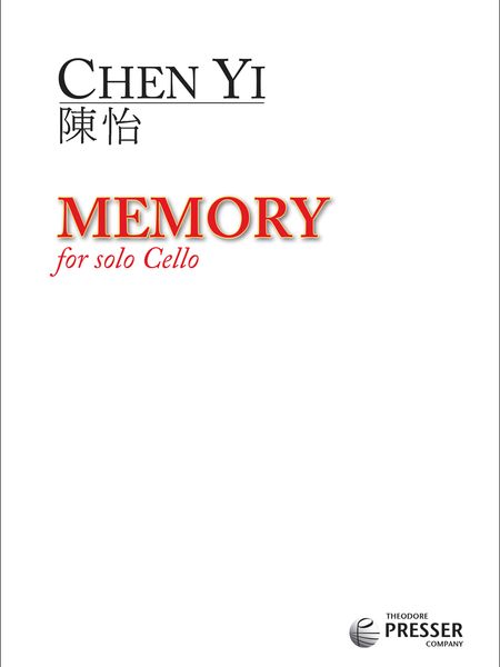 Memory : For Solo Cello.