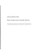 Plain Truths From Timothy Dexter : Nine Miniatures For Soprano and Contrabass.