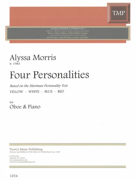 Four Personalities - Based On The Hartman Personality Test : For Oboe and Piano.