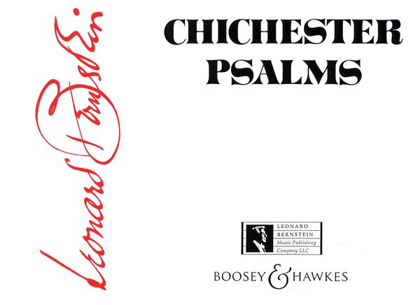 Chichester Psalms : Reduced Orchestration Score For Organ, Harp and Percussion.