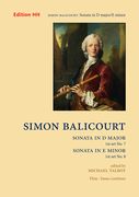 Sonata In D Major; Sonata In E Minor : For Flute and Basso Continuo / edited by Michael Talbot.