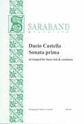 Sonata Prima : arranged For Bass Viol and Continuo / arranged by Patrice Connelly.