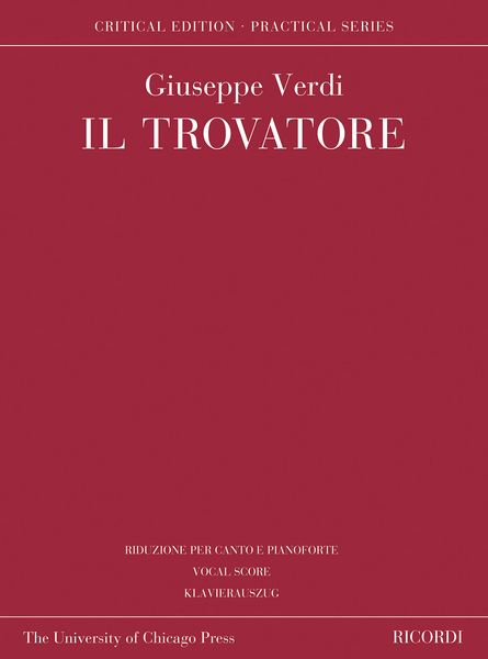 Il Trovatore / edited by David Lawton.