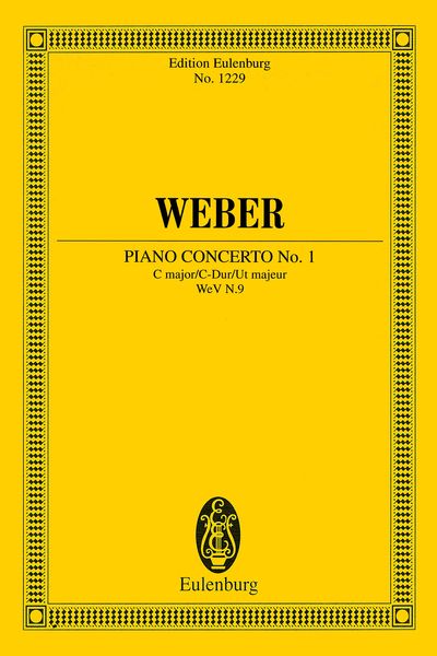 Piano Concerto No. 1 In C Major, WeV N. 9 / edited by John Warrack.