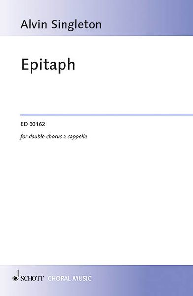Epitaph : For SATB Double Chorus A Cappella (1966).