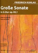 Grosse Sonate G-Dur, Op. 83 Nr. 1 : Für Flöte und Klavier / edited by Rudolf Tillmetz.
