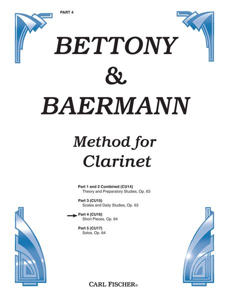 Complete Method For Clarinet, Op. 63, Part 4.