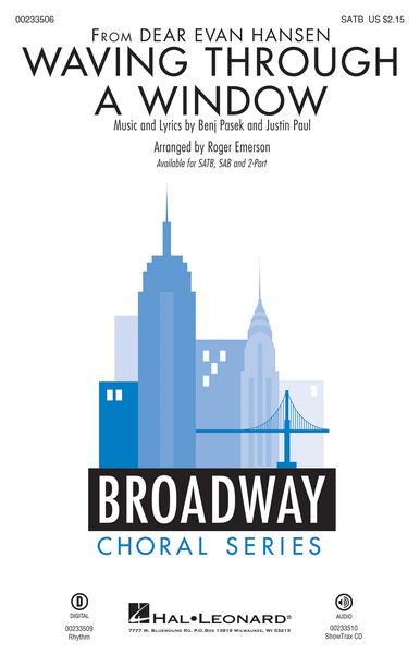 Waving Through A Window (From Dear Evan Hansen) : For SATB and Piano / arr. Roger Emerson.