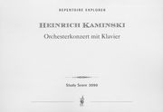 Orchesterkonzert Mit Klavier (1935-36).