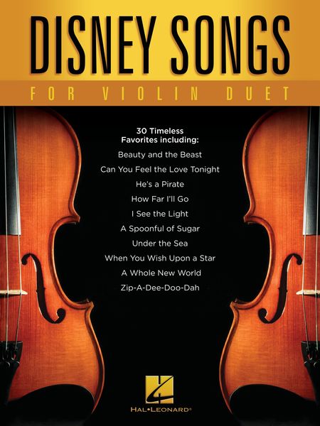 Disney Songs For Violin Duet.