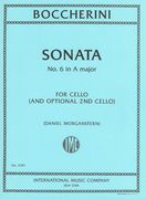 Sonata No. 6 In A Major : For Cello (and Optional 2nd Cello) / edited by Daniel Morganstern.