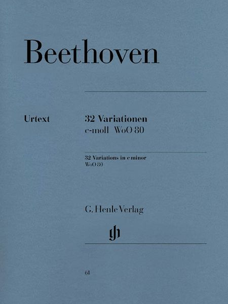 Variations [32] In C Minor : For Piano.