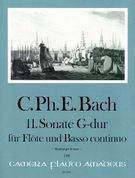11. Sonate In G-Dur : Für Flöte und Basso Continuo (Hamburger Sonate).