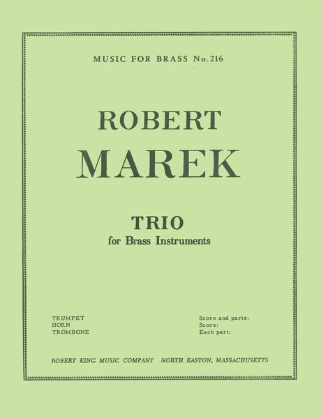 Trio : For Brass Instruments.