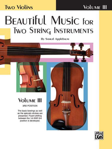 Beautiful Music For Two String Instruments : Violin, Vol. 3.