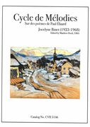 Cycle De Mélodies : Sur Des Poèmes De Paul Éluard / edited by Matthew Hoch.