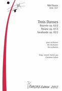 Trois Danses : Pour Orchestre / edited by Christine Géliot.