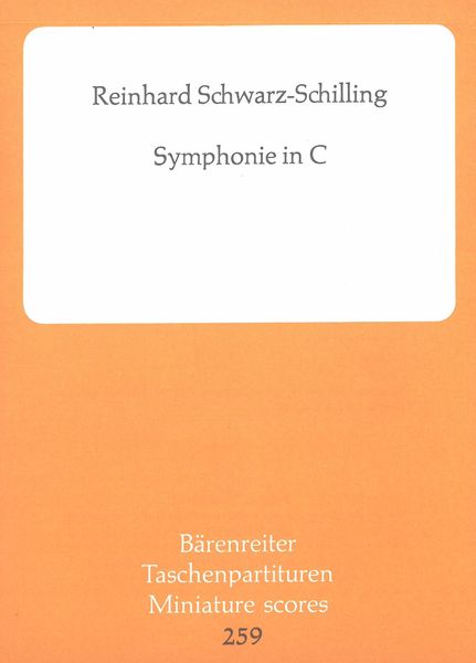 Symphonie In C : Für Orchestra.