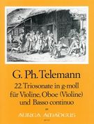 Trio Sonata In G Minor : Für Violine, Oboe (Violine) und Basso Continuo.