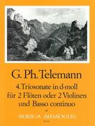 Trio Sonata In D Minor : Für 2 Flöten Oder 2 Violinen und Basso Continuo.