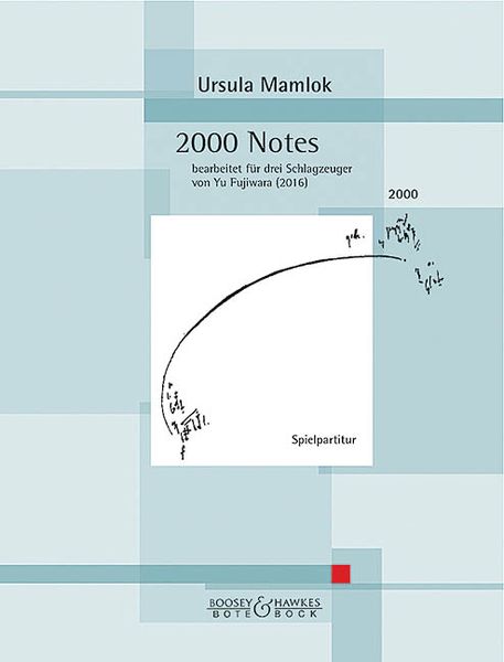 2000 Notes : Für Drei Schlagzeuger / arranged by Yu Fujiwara (2016).