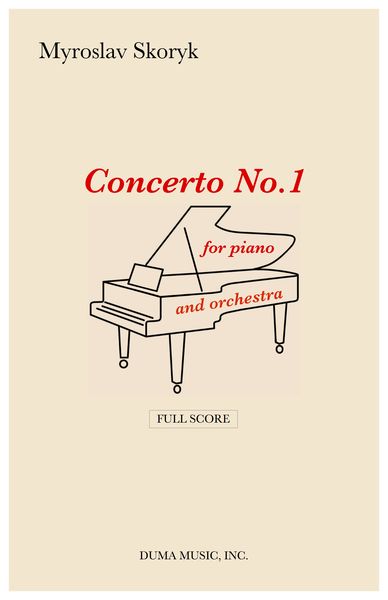Concerto No. 1 : For Piano and Orchestra.