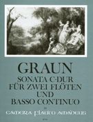 Sonata C-Dur : Für Zwei Flöten und Basso Continuo.