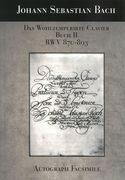 Wohltemperirte Clavier, Buch II, BWV 870-893 : Autograph Facsimile.