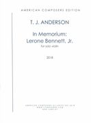 In Memorium Lerone Bennett, Jr. : For Solo Violin (2018).