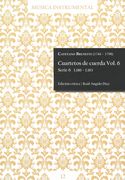 Cuartetos De Cuerda, Vol. 6 : Serie 6, L180 - L183 / edited by Raúl Angulo Díaz.