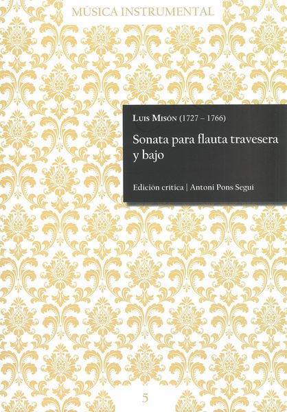 Sonata Para Flauta Traversa Y Bajo / edited by Antoni Pons Seguí.