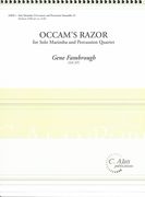 Occam's Razor : For Solo Marimba and Percussion Quartet.