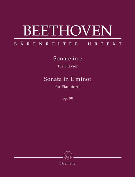 Sonate In E-Moll Op. 90 : Für Klavier / edited by Jonathan Del Mar.