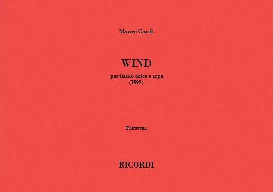 Wind : Per Flauto Dolce E Arpa (1992).