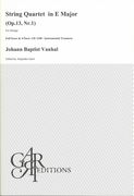 String Quartet In E Major, Op. 13 Nr. 1 / edited by Alejandro Garri.