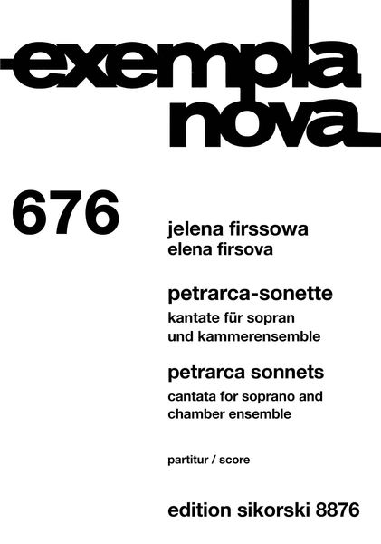 Petrarca Sonnets, Op. 17 : Cantata For Soprano and Chamber Ensemble (1976).