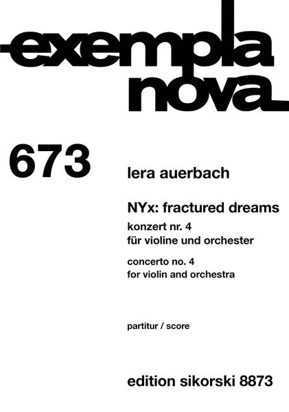 Nyx - Fractured Dreams : Konzert Nr. 4 Für Violine und Orchester (2017).