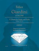 12 Duetti For Violin and Viola, Vol. 2 (No. 7-12) / Prepared and edited by Kenneth Martinson.