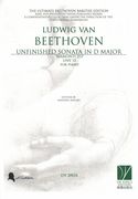 Unfinished Sonata In D Major (Biamonti 213), Unv 12 : For Piano / edited by Massimo Anfossi.