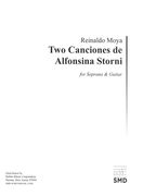 Two Canciones De Alfonsina Storni : For Soprano and Guitar (2014).