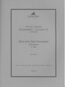 Duo (Sonatine), E. 108 : Für Zwei Violinen / edited by Brian McDonagh.