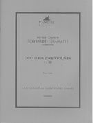 Duo II, E. 110 : Für Zwei Violinen / edited by Brian McDonagh.