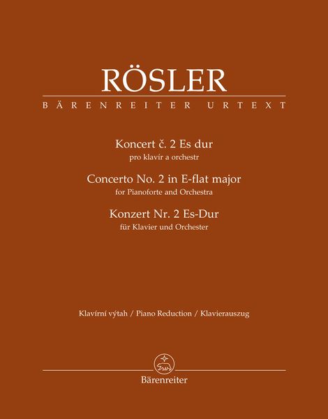 Concerto No. 2 In E-Flat Major : For Pianoforte and Orchestra - Piano Red. / Ed. Alena Hönigová.